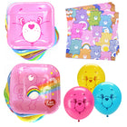 Care Bears Party Supplies and Latex Balloons Set for 16 Guests - set overview