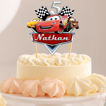 Disney Cars CardStock Cake Topper 7"