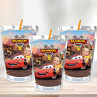 Cars McQueen Custom Photo Juice Pouch Labels