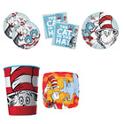 Cat in the Hat Party Supplies and Foil Balloon Set for 16 Guests - set overview