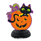 Cat & Pumpkin Mini Honeycomb Decorations 6