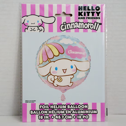 Cinnamoroll Pastel Round Foil Balloon (18") | Hello Kitty & Friends