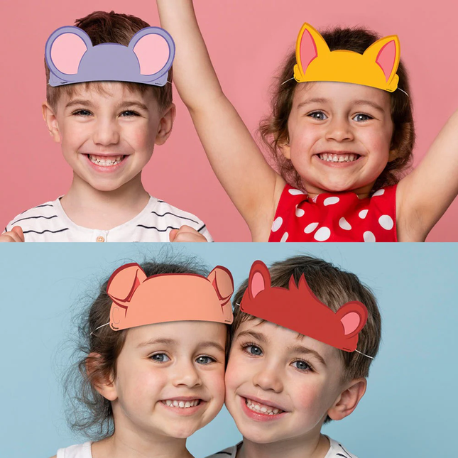 Cocomelon Paper Head Bands 4 ct