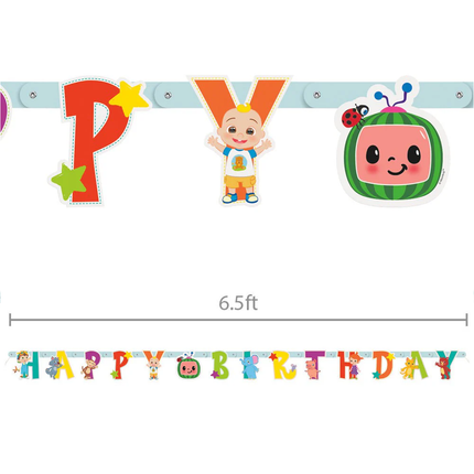 CoComelon Happy Birthday Banner