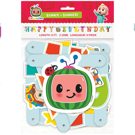 CoComelon Happy Birthday Banner