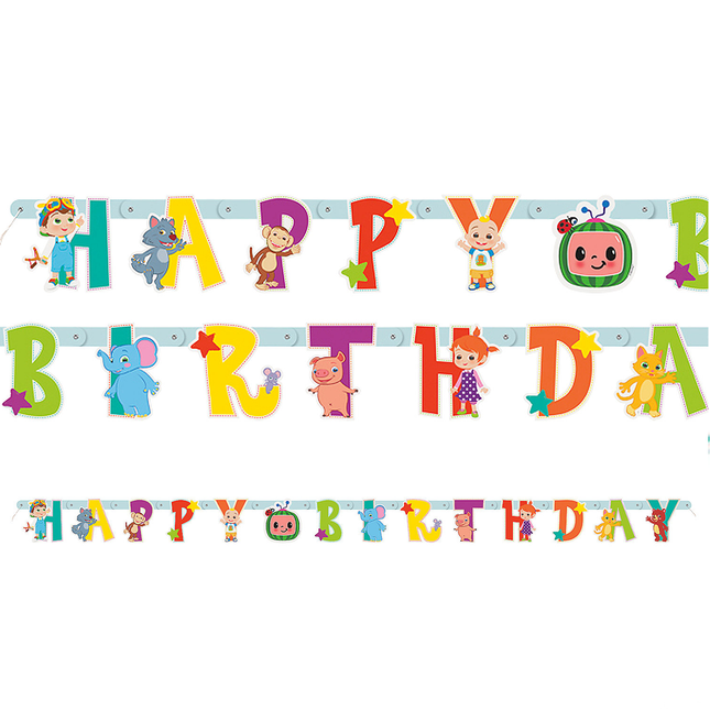 CoComelon Happy Birthday Banner