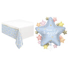 Dainty Unicorn Tablecloth and Foil Balloon Set - set overview