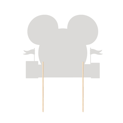Disneyland Custom CardStock Cake Topper 7"