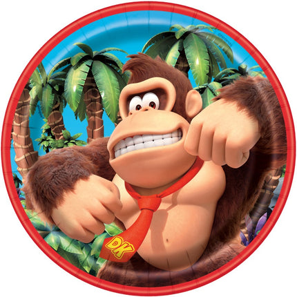 Donkey Kong Round 7" Dessert Plates 8ct