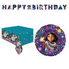 Encanto Banner, Tablecloth and Foil Balloon Set - set overview