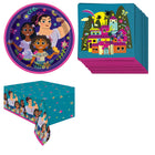 Encanto Plates, Napkins and Tablecloth Set for 16 Guests - set overview
