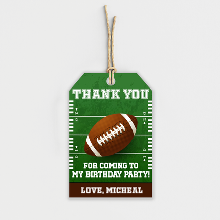Football Party Personalized Thank You Cards, 8 ct