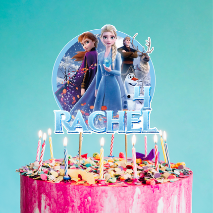 Disney Frozen Elsa CardStock Cake Topper 7"