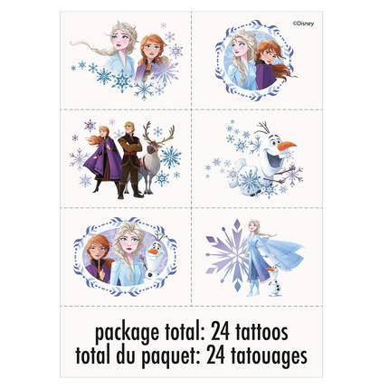 Disney’s Frozen II Temporary Tattoos 24 Pc.