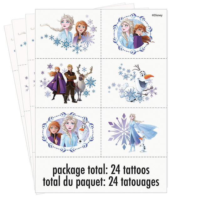 Disney’s Frozen II Temporary Tattoos 24 Pc.