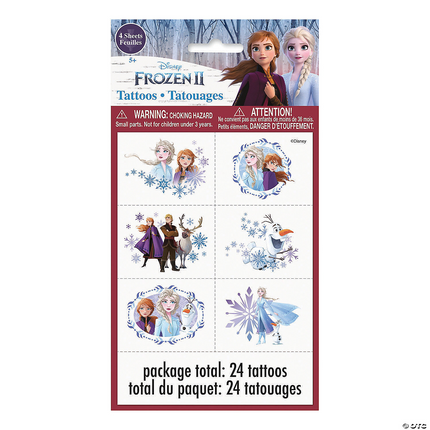 Disney’s Frozen II Temporary Tattoos 24 Pc.