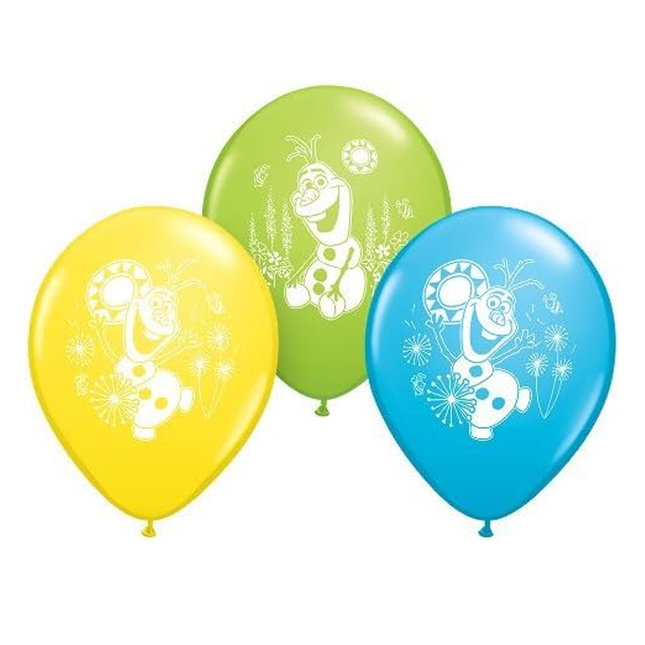 Frozen Olaf Latex Balloons 12", 6ct
