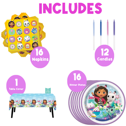 Gabby's Dollhouse Birthday Party Decorations - Serves 16