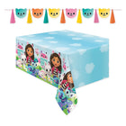 Gabby's Dollhouse Birthday Banner and Tablecloth Set - coordinated party set