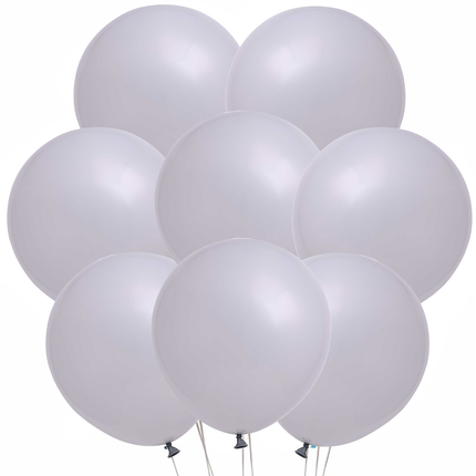 Gray Latex Balloons – 12", 8ct