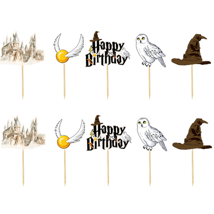 Magical Wizard Cupcake Toppers 10 ct