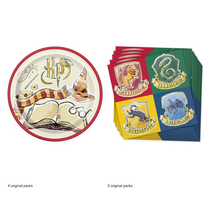 Harry Potter Dinner Plates and Napkins Set for 32 Guests - original package contents