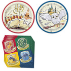Harry Potter Dinner Plates, Dessert Plates and Napkins Set for 16 Guests - coordinated party set