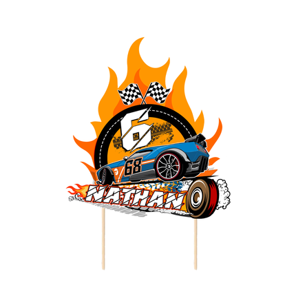 Hot Wheels CardStock Cake Topper 7"