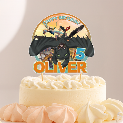 How to Train You Dragon CardStock Cake Topper 7"
