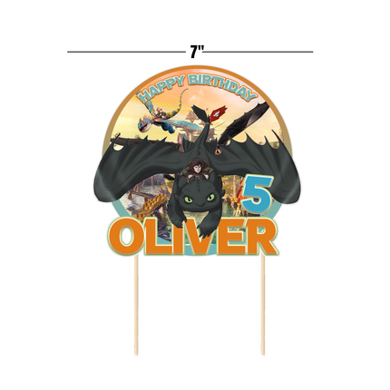 How to Train You Dragon CardStock Cake Topper 7"