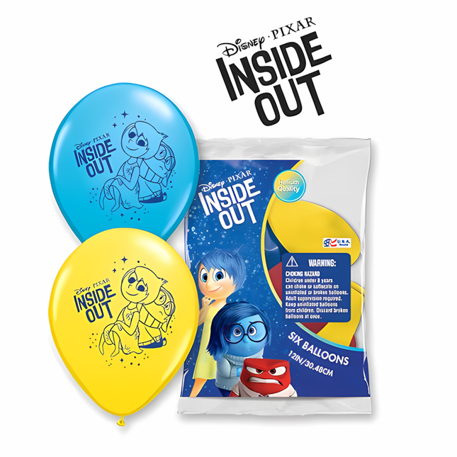 Inside Out Latex Balloons 12", 6ct