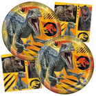 Jurassic World Dinner Plates and Napkins Set for 32 Guests - coordinated party set