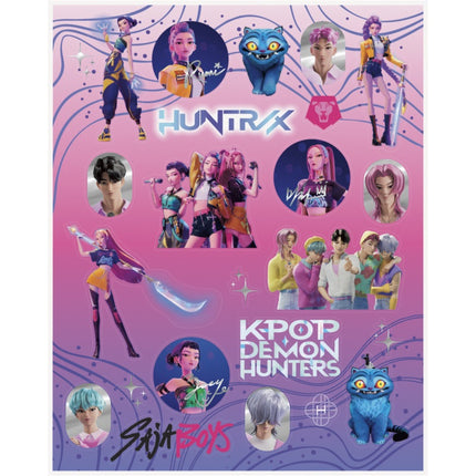KPop Demon Hunters Foil Sticker Sheets, 4 Count