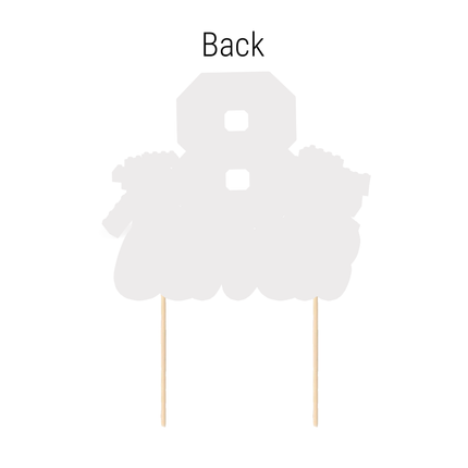 Lego Building Blocks Custom CardStock Cake Topper 7"