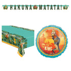 The Lion King Banner, Tablecloth and Foil Balloon Set - set overview