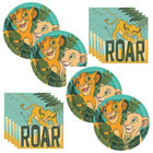 The Lion King Dinner Plates and Napkins Set for 16 Guests - set overview