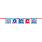 Little Sailor Nautical First Birthday Block Banner