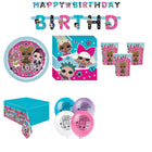 LOL Surprise Party Supplies and Latex Balloons Set for 16 Guests - set overview