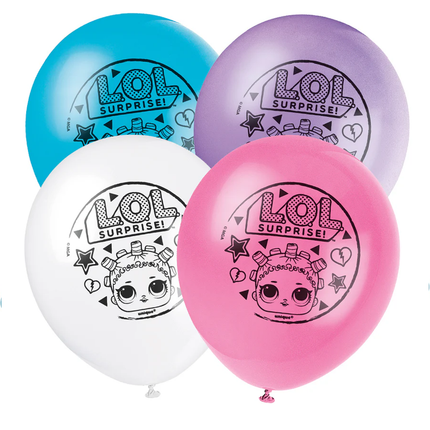 LOL Surprise set component: LOL Surprise Latex Balloons 12" 8 Ct