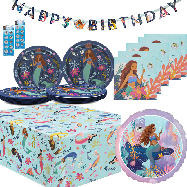 Disney's The Little Mermaid Birthday Decorations – Serves 16 Guests