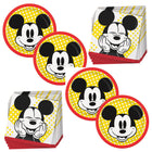 Mickey Mouse Dessert Plates and Napkins Set for 16 Guests - set overview