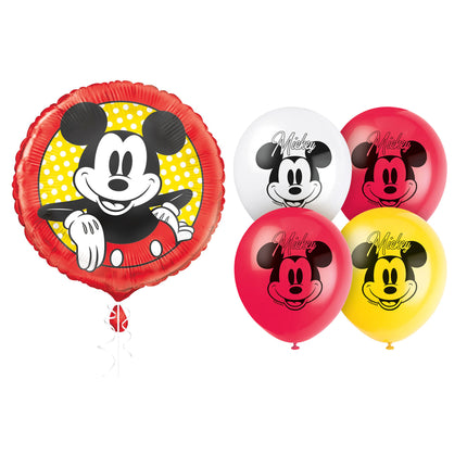 Mickey Mouse Foil and Latex Balloon Bundle - set overview