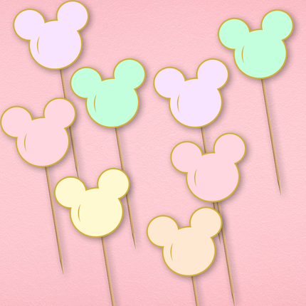 Mickey Magical Mouse Head Cupcake Toppers 10 ct