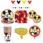 Mickey Mouse Party Supplies and Foil Balloon Set for 16 Guests - set overview