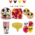 Mickey Mouse Party Supplies and Latex Balloons Set for 16 Guests - set overview