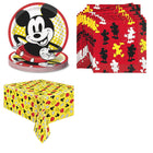 Mickey Mouse Plates, Napkins and Tablecloth Set for 16 Guests - set overview