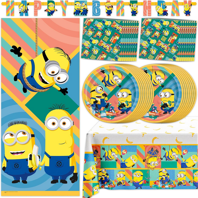 Minions Birthday Party Decorations & Supplies - Serves 16