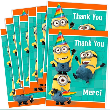 Minions™ Thank You Notes – 8 Count 