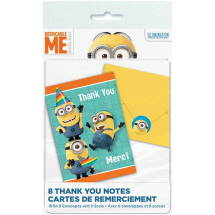 Minions™ Thank You Notes – 8 Count 