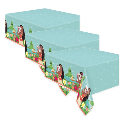 Moana Party Tablecloths, 3 Pack Bundle - coordinated party set